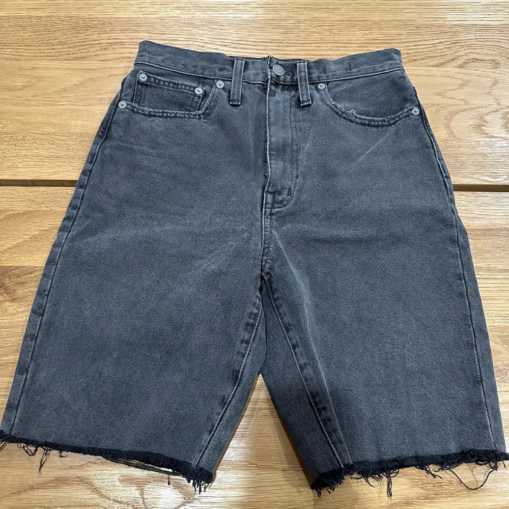 Madewell High-Rise Long Denim Shorts